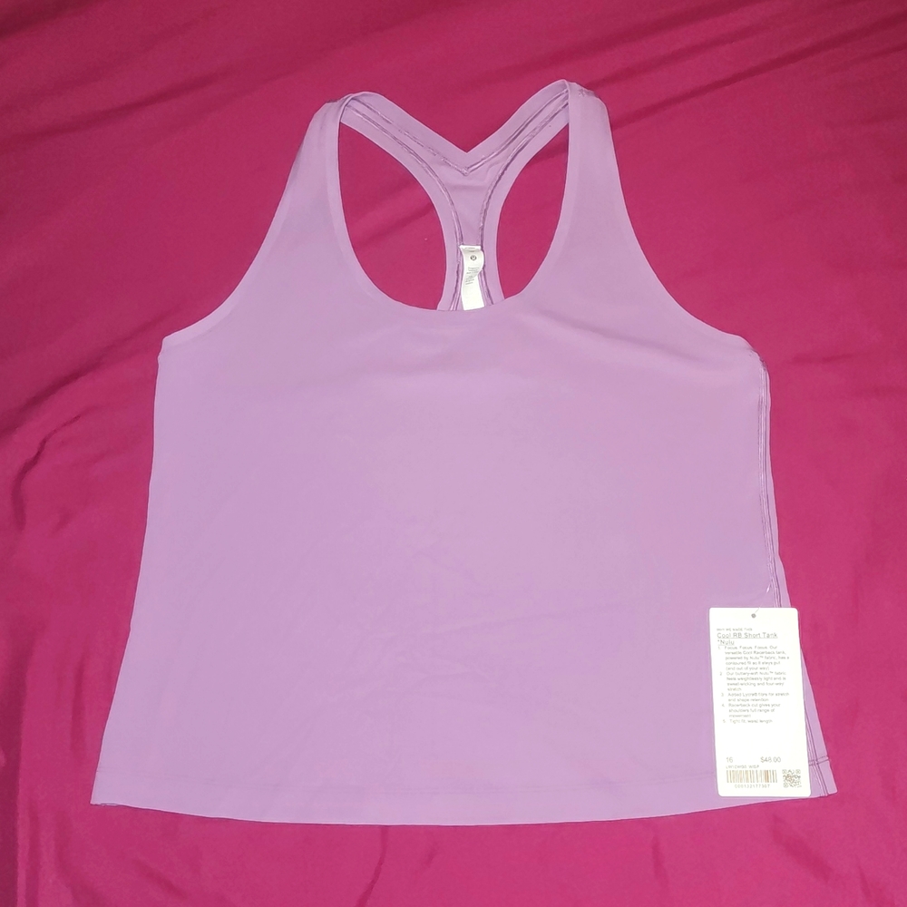 NWT Lululemon Cool RB Short Tank Nulu crop top